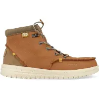 HEY DUDE Bottines en cuir marron à lacets, marque , modèle Bradley, pour un style décontracté