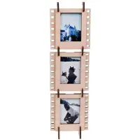 JollyLook 3 cadres photo "Mini", Bois naturel