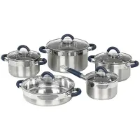 Jata BC10, Set de poêles et de casseroles, Argent