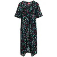 Superdry Robe d’été bleu clair / roseau / rouge rubis / noir