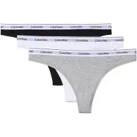 Calvin Klein Underwear String gris / noir / blanc