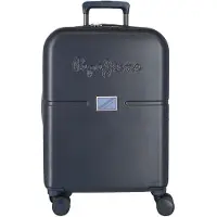 Pepe Jeans unisex. 7698632 Cabin Baggage Accent navy extensible rigide 55cm noir (OSFA), Bleu, Casuel, ABS/Polycarbonate, Cabine, Marine
