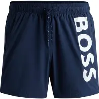 BOSS Shorts de bain 'Octopus' marine / blanc