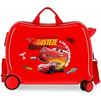 Disney unisex pour enfant. 2399821 Valise pour enfants Cars Rusteze Lightyear Cars Rusteze Lightyear 2 roues multidirectionnelles Rouge