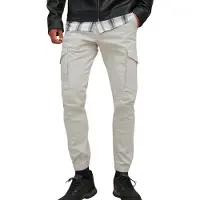 Jack & Jones Pantalon cargo 'JJIPaul JJFlake' écru