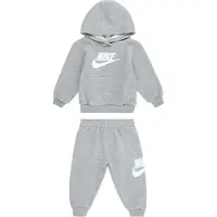 Nike Kids 66l135 Fleece Long Sleeve Set Gris 18 Months Garçon