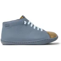 Camper unisex pour enfant. 90019-111 Bottines Peu Cami en cuir bleu (28), Plat, Lacets, Fermeture éclair, Casuel, Durable, mode enfantine