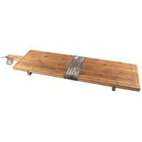 Intratuin Planche à servir Xxl Bambou 100X26X5,5 Cm