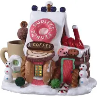 Lemax Dudleys Donut Shop avec adaptateur