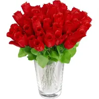 Relaxdays Roses artificielles (26 cm)