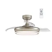 CristalRecord Moss Ceiling Fan 72w Doré One Size / EU Plug 220V