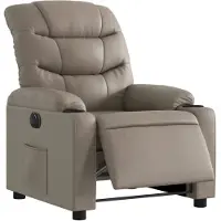 vidaXL Fauteuil Relax Electrique Cappuccino Marron Similicuir