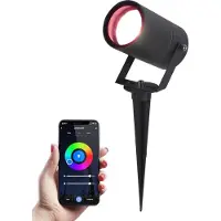 HOFTRONIC™ HOFTRONIC - Spot à piquer extérieur 5,5W 345lm IP65 RGBWW Noir Wifi Bluetooth