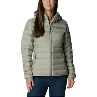 Columbia - Doudoune déperlante en duvet naturel - Lake 22 II Down Hooded Jacket Safari pour Femme - Taille XS - Kaki