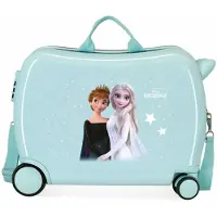Disney unisex pour enfant. 2439821 Valise enfant Frozen Frosted Light avec 2 roues multidirectionnelles bleu (OSFA), Casuel, ABS/Polyca