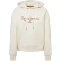 Pepe Jeans pour femme. PL581459 Sweat à capuche Frida blanc (L), Casuel, Coton, Durable
