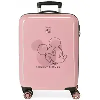 Joumma Bags Valise de voyage de luxe en ABS pour enfants MICKEY MOUSE Outline Pink, 55x38x20cm, 34L, 3471721