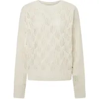 Pepe Jeans pour femme. PL702201 Pull Hedra blanc (S), Casuel, Coton, Durable