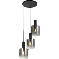 Searchlight Lampe suspendue noire Sweden 3 lumières