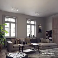 HOFTRONIC™ - Plafonnier LED 3 spots 12W 1035lm 4000K Inclinable Blanc