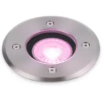 HOFTRONIC™ HOFTRONIC - Set de 9 lampes encastrées Maisy 5,5W 345lm RGBWW IP67 acier inoxydable