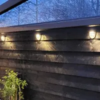 HOFTRONIC™ - 4x Tropo appliques murales solaires LED 0,2W 300lm 3000K IP65 Noir