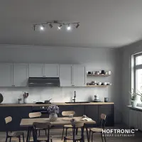 HOFTRONIC™ - Plafonnier LED 6 spots 24W 2070lm 6500K Inclinable IP20