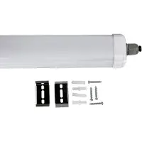 V-TAC - Lampe fluorescente LED 48W 150cm 5760lm 4000K IP65 IK07 blanche
