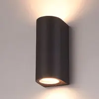 HOFTRONIC™ - Applique murale LED 8W 690lm 4000K IP65 Noir Dimmable GU10