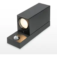 HOFTRONIC™ - Applique murale Selma PIR 2x7W GU10 IP65 Noir