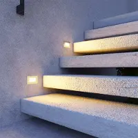 HOFTRONIC™ - Appliques murales LED Dillon 3W 3000K IP54 Acier inox lot 2