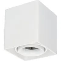 HOFTRONIC™ - Spot plafond LED carré 4W 345lm 4000K GU10 blanc dimmable inclinable