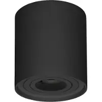 HOFTRONIC™ - Spot LED plafond rond 4W 345lm 6500K GU10 Noir IP20 Inclinable Dimmable