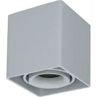 HOFTRONIC™ - Spot LED plafond carré 4W 345lm 4000K GU10 Gris Dimmable Inclinable