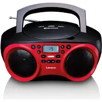 Lenco Radio / CD Bluetooth portable Rouge