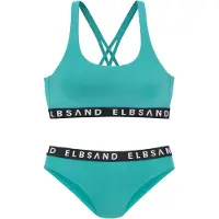 Elbsand Bikini menthe / noir / blanc