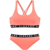 Elbsand Bikini corail / noir / blanc