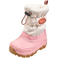 Playshoes Bottes de neige crème / rose / rouge rouille