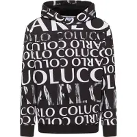 Carlo colucci Sweat-shirt 'Dipauli' noir / blanc
