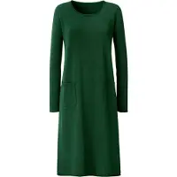 HEINE Robes en maille vert foncé