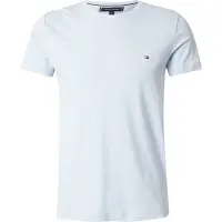 Tommy Hilfiger T-Shirt 'Flag Embroidery Slim' bleu clair