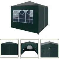 The Living Store Tente de réception 3x3 m Vert