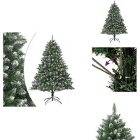 vidaXL Sapin de Noël artificiel avec support 240 cm PVC - Sapins de Noël
