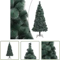 The Living Store Arbre de Noël artificiel avec support Vert 240 cm PET
