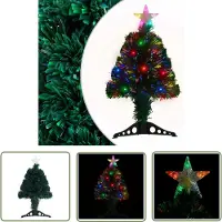 The Living Store Arbre de Noël artificiel avec support/LED 64 cm fibre de verre