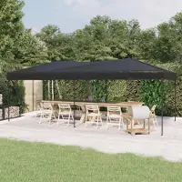 The Living Store Tente de réception pliante anthracite 3x6 m