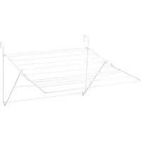 Sauvic Corde à linge extensible pour balcon Transparent Transparent One Size