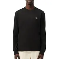 Lacoste T-shirt T-shirt manches longues en jersey de coton hommes - Noir - EU S