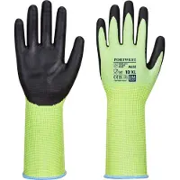 Portwest - Gants anti coupures de niveau D coupe verte longue poignet