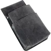 Juscha Hommes, Portefeuille, Sacoche ceinture pour porte-monnaie de serveur Hunter gris, Gris